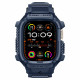 Mėlynas (Navy Blue) dėklas Apple Watch Ultra 1 / 2 / 3 / 4 (49 mm) laikrodžiui "Spigen Rugged Armor Pro"