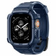 Mėlynas (Navy Blue) dėklas Apple Watch Ultra 1 / 2 / 3 / 4 (49 mm) laikrodžiui "Spigen Rugged Armor Pro"