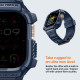 Mėlynas (Navy Blue) dėklas Apple Watch Ultra 1 / 2 / 3 / 4 (49 mm) laikrodžiui "Spigen Rugged Armor Pro"