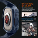 Mėlynas (Navy Blue) dėklas Apple Watch Ultra 1 / 2 / 3 / 4 (49 mm) laikrodžiui "Spigen Rugged Armor Pro"