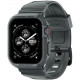 Pilkas (Dark Grey) dėklas Apple Watch 4 / 5 / 6 / 7 / 8 / 9 / SE (44 / 45 MM) laikrodžiui "Spigen Rugged Armor Pro"