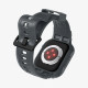 Pilkas (Dark Grey) dėklas Apple Watch 4 / 5 / 6 / 7 / 8 / 9 / SE (44 / 45 MM) laikrodžiui "Spigen Rugged Armor Pro"