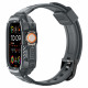 Pilkas (Dark Grey) dėklas Apple Watch Ultra 1 / 2 (49 mm) laikrodžiui "Spigen Rugged Armor Pro"