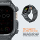 Pilkas (Dark Grey) dėklas Apple Watch Ultra 1 / 2 (49 mm) laikrodžiui "Spigen Rugged Armor Pro"