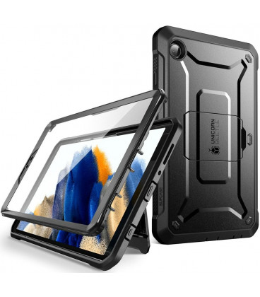 Juodas dėklas Samsung Galaxy Tab A9 8.7 X110 / X115 planšetei "Supcase Unicorn Beetle Pro"