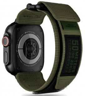 Žalia apyrankė Apple Watch 4 / 5 / 6 / 7 / 8 / 9 / SE / Ultra 1 / 2 (42 / 44 / 45 / 49 mm) laikrodžiui "Tech-Protect Scout Pro"