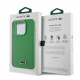 Žalias dėklas Apple iPhone 15 Pro Max telefonui "Lacoste Iconic Petit Pique Woven Logo MagSafe Case"