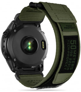 Žalia apyrankė Garmin Fenix 3 / 5X / 3HR / 5X PLUS / 6X / 6X PRO / 7X laikrodžiui "Tech-Protect Scout Pro"