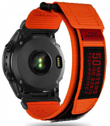 Oranžinė apyrankė Garmin Fenix 5 / 6 / 6 PRO / 7 laikrodžiui "Tech-Protect Scout Pro"