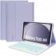 Violetinis atverčiamas dėklas + klaviatūra Samsung Galaxy Tab A9 8.7 X110 / X115 planšetei "Tech-Protect SC Pen + Keyboard"