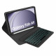 Juodas atverčiamas dėklas + klaviatūra Samsung Galaxy Tab A9 8.7 X110 / X115 planšetei "Tech-Protect SC Pen + Keyboard"