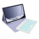 Violetinis atverčiamas dėklas + klaviatūra Samsung Galaxy Tab A9 Plus 11.0 X210 / X215 / X216 planšetei "Tech-Protect SC + Keybo