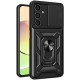Juodas dėklas Samsung Galaxy S23 FE telefonui "Slide Camera Armor"