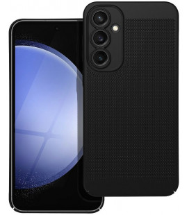 Juodas perforuotas dėklas Samsung Galaxy S23 FE telefonui "Breezy Case"