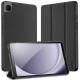 Juodas atverčiamas dėklas Samsung Galaxy Tab A9 8.7 X110 / X115 planšetei "Dux Ducis Domo"