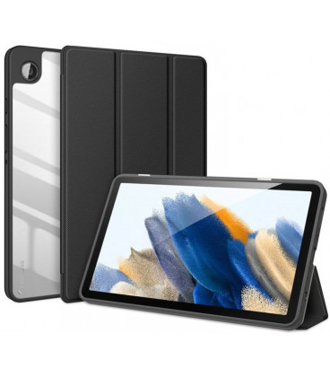 Juodas atverčiamas dėklas Samsung Galaxy Tab A9 8.7 X110 / X115 planšetei "Dux Ducis Toby"