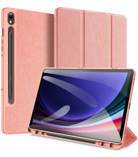Rožinis atverčiamas dėklas Samsung Galaxy Tab S9 FE 10.9 X510 / X516 planšetei "Dux Ducis Domo"