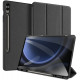 Juodas atverčiamas dėklas Samsung Galaxy Tab S9 FE Plus 12.4 X610 / X616 planšetei "Dux Ducis Domo"