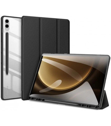 Juodas atverčiamas dėklas Samsung Galaxy Tab S9 FE Plus 12.4 X610 / X616 planšetei "Dux Ducis Toby"