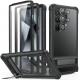 Juodas dėklas su kameros apsauga Samsung Galaxy S24 Ultra telefonui "ESR Armor Kickstand"