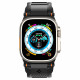 Juoda apyrankė Apple Watch 4 / 5 / 6 / 7 / 8 / 9 / SE / Ultra 1 / 2 (42 / 44 / 45 / 49 mm) laikrodžiui "Spigen Rugged Ultra Band