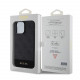 Juodas dėklas Apple iPhone 15 Pro telefonui "Guess PU 4G Stripe MagSafe Case"