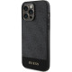 Juodas dėklas Apple iPhone 15 Pro Max telefonui "Guess PU 4G Stripe MagSafe Case"