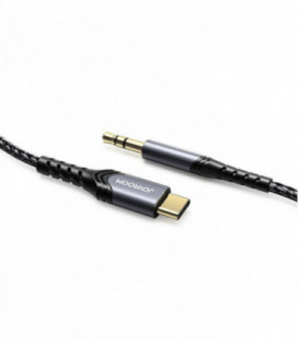 Audio adapteris Joyroom SY-A03 Type-C to 3.5mm 1.0m juodas