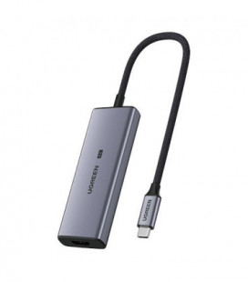 Adapteris Ugreen CM500 USB-C to 3xUSB-A + HDMI 2.1 pilkas