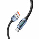 Mėlynas laidas USB - Type-C 66W / 6A 100cm "Tech-Protect Ultraboost LED"