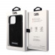 Juodas dėklas Apple iPhone 15 Pro Max telefonui "Karl Lagerfeld Rhinestone Plate Metal Logo Case"