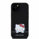 Juodas dėklas Apple iPhone 15 telefonui "Hello Kitty Liquid Silicone Daydreaming Logo Case"