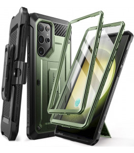 Žalias dėklas Samsung Galaxy S24 Ultra telefonui "Supcase Unicorn Beetle Pro 2-Set"
