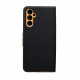 Juodas / rudas atverčiamas dėklas Samsung Galaxy A14 4G / 5G telefonui "Canvas Book"