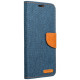 Mėlynas / rudas atverčiamas dėklas Samsung Galaxy A14 4G / 5G telefonui "Canvas Book"