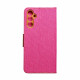Rožinis / rudas atverčiamas dėklas Samsung Galaxy A14 4G / 5G telefonui "Canvas Book"