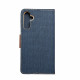 Mėlynas / rudas atverčiamas dėklas Samsung Galaxy A34 5G telefonui "Canvas Book"
