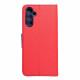 Raudonas / mėlynas atverčiamas dėklas Samsung Galaxy A14 4G / 5G telefonui "Fancy Book"