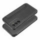 Juodas atverčiamas dėklas Samsung Galaxy A34 5G telefonui "Razor Book"