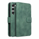 Žalias atverčiamas dėklas Samsung Galaxy S23 telefonui "Tender Book"