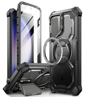 Juodas dėklas Samsung Galaxy S24 telefonui "Supcase IBLSN Armorbox Mag Magsafe"