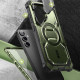 Žalias dėklas Samsung Galaxy S24 telefonui "Supcase IBLSN Armorbox Mag Magsafe"