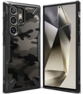 Juodas (Camo) dėklas Samsung Galaxy S24 Ultra telefonui "Ringke Fusion X"