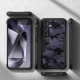 Juodas (Camo) dėklas Samsung Galaxy S24 telefonui "Ringke Fusion X"