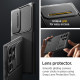 Juodas dėklas Samsung Galaxy S24 Ultra telefonui "Spigen Optik Armor"