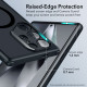 Juodas / matinis skaidrus dėklas Samsung Galaxy S24 Ultra telefonui "ESR CH Halolock Magsafe"