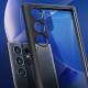 Matinis juodas / skaidrus dėklas Samsung Galaxy S24 Ultra telefonui "Spigen Ultra Hybrid"