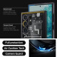 Dėklas Samsung Galaxy S24 Ultra telefonui "Spigen Ultra Hybrid Zero One"