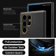 Matinis juodas dėklas Samsung Galaxy S24 Ultra telefonui "Spigen Core Armor"