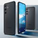 Juodas / Matinis skaidrus dėklas Samsung Galaxy S24 Plus telefonui "Spigen Ultra Hybrid"